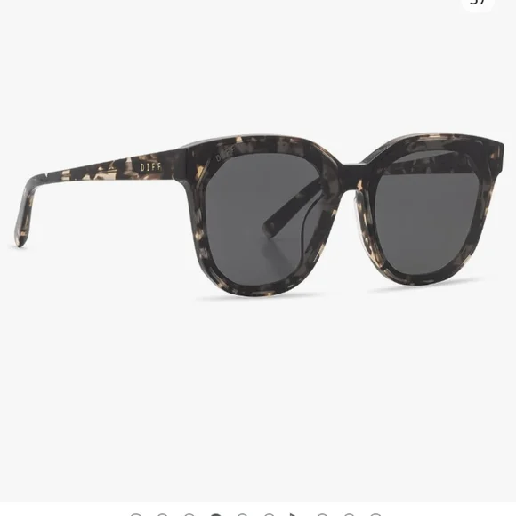 DIFF Gia Designer Oversized Sunglasses for Women UV400 Protection, Tortoise Fram DIFF Gia Designer Oversized Sunglasses for Women UV400  main image 4